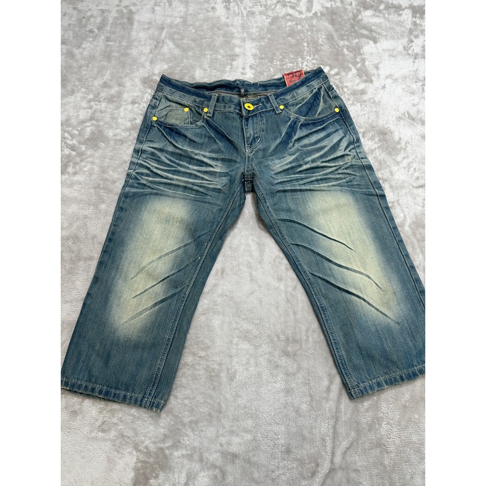 Vintage Bindwood Denim Capris NWT McBling Cyber Grunge Cropped Jeans 29 NWT